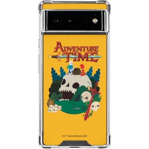 Adult Swim Adventure Time Cave Of Skulls Google Pixel 6 Clear Case